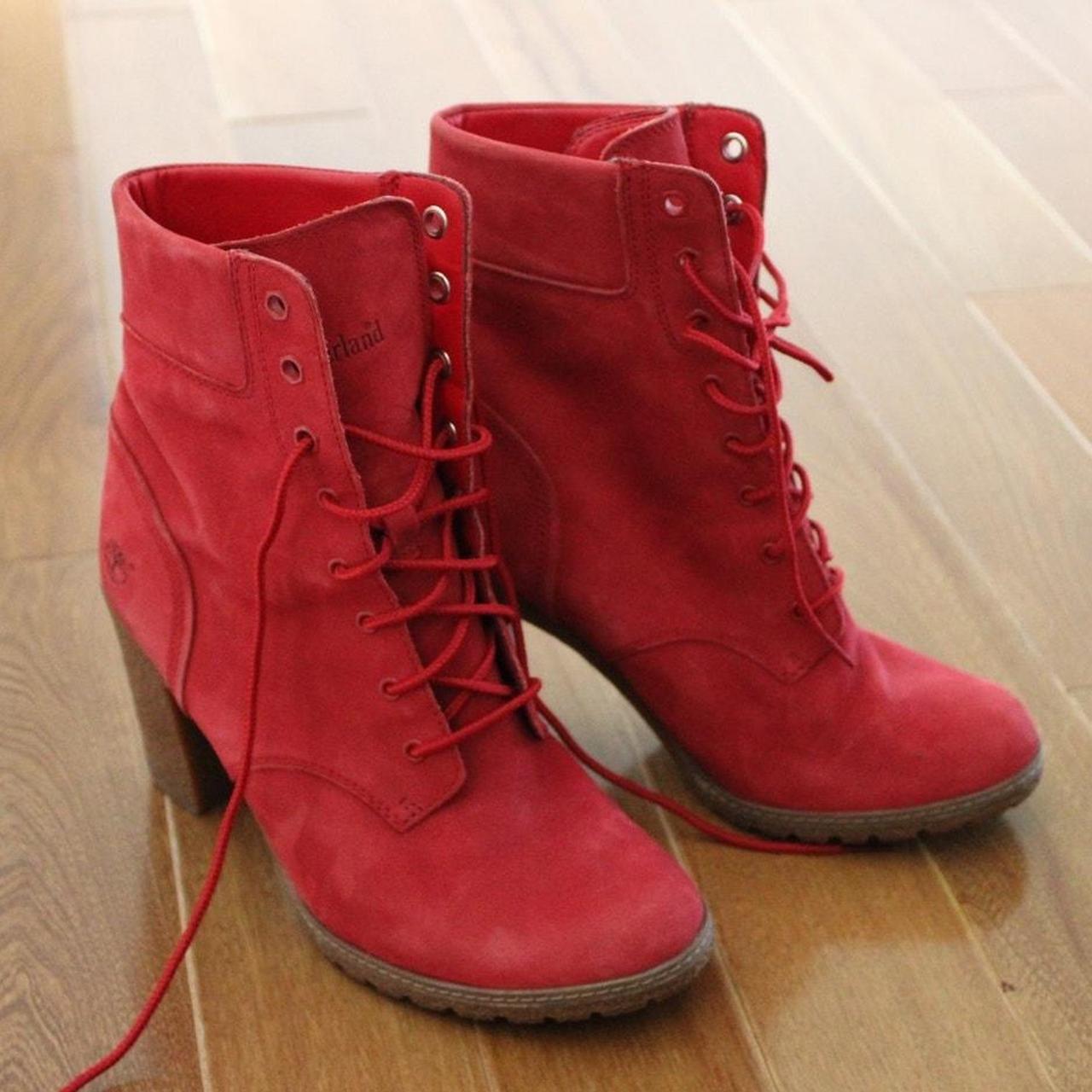 Timberland glancy red discount