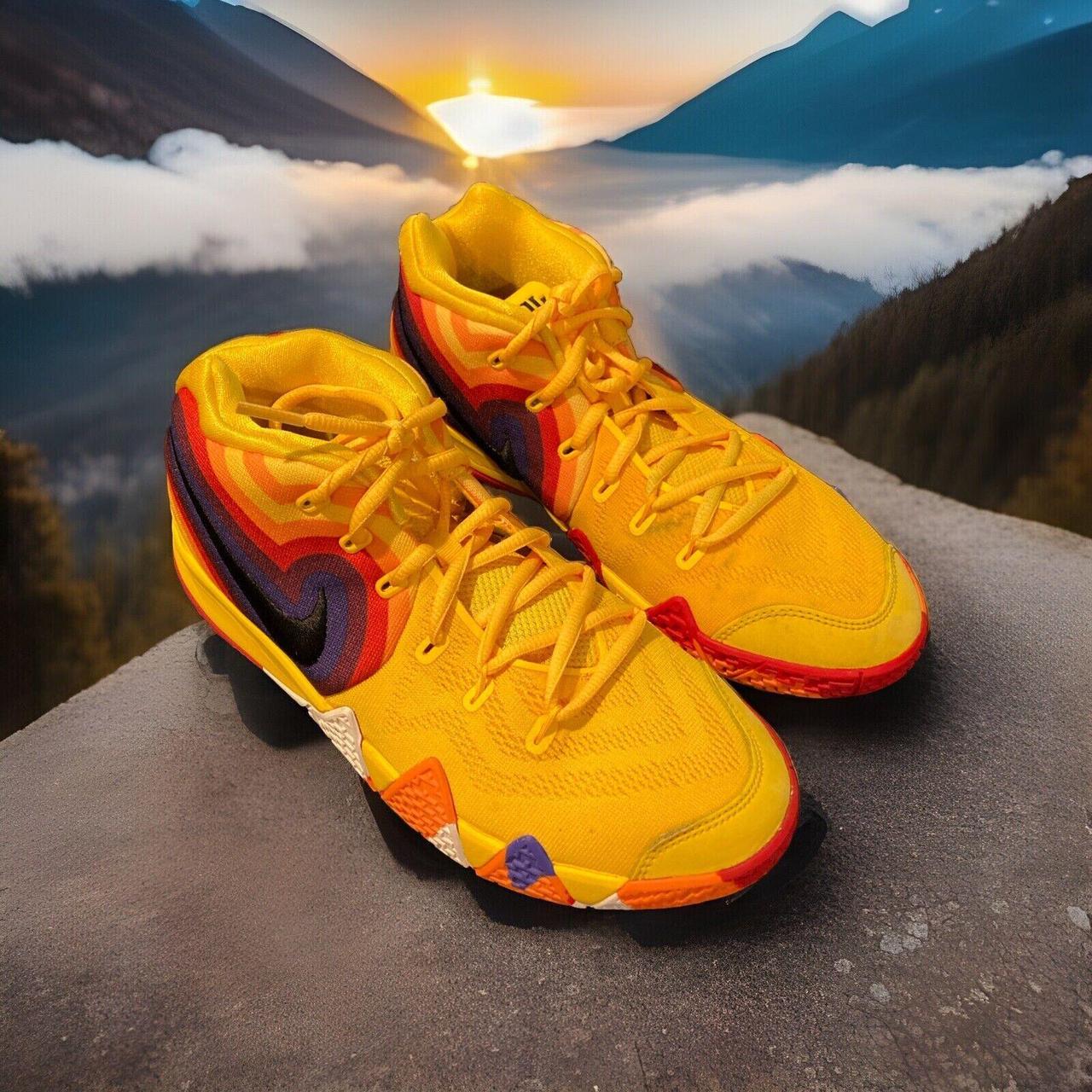 Step into the 70s with these Nike Kyrie 4 GS. Depop