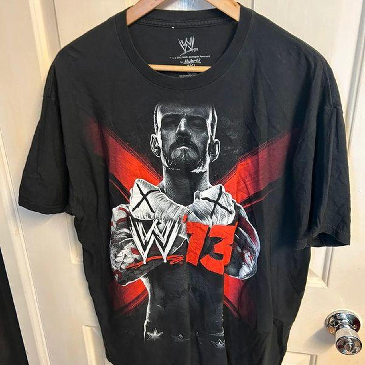 Rare CM Punk 2012 wwf wwe 2k13 game t shirt retro | Depop Rare CM Punk 2012 wwf wwe 2k13 game t shirt retro | Depop