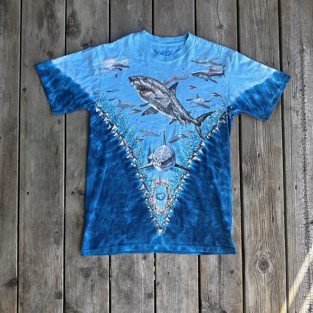 Vintage Liquid blue store shark 1997