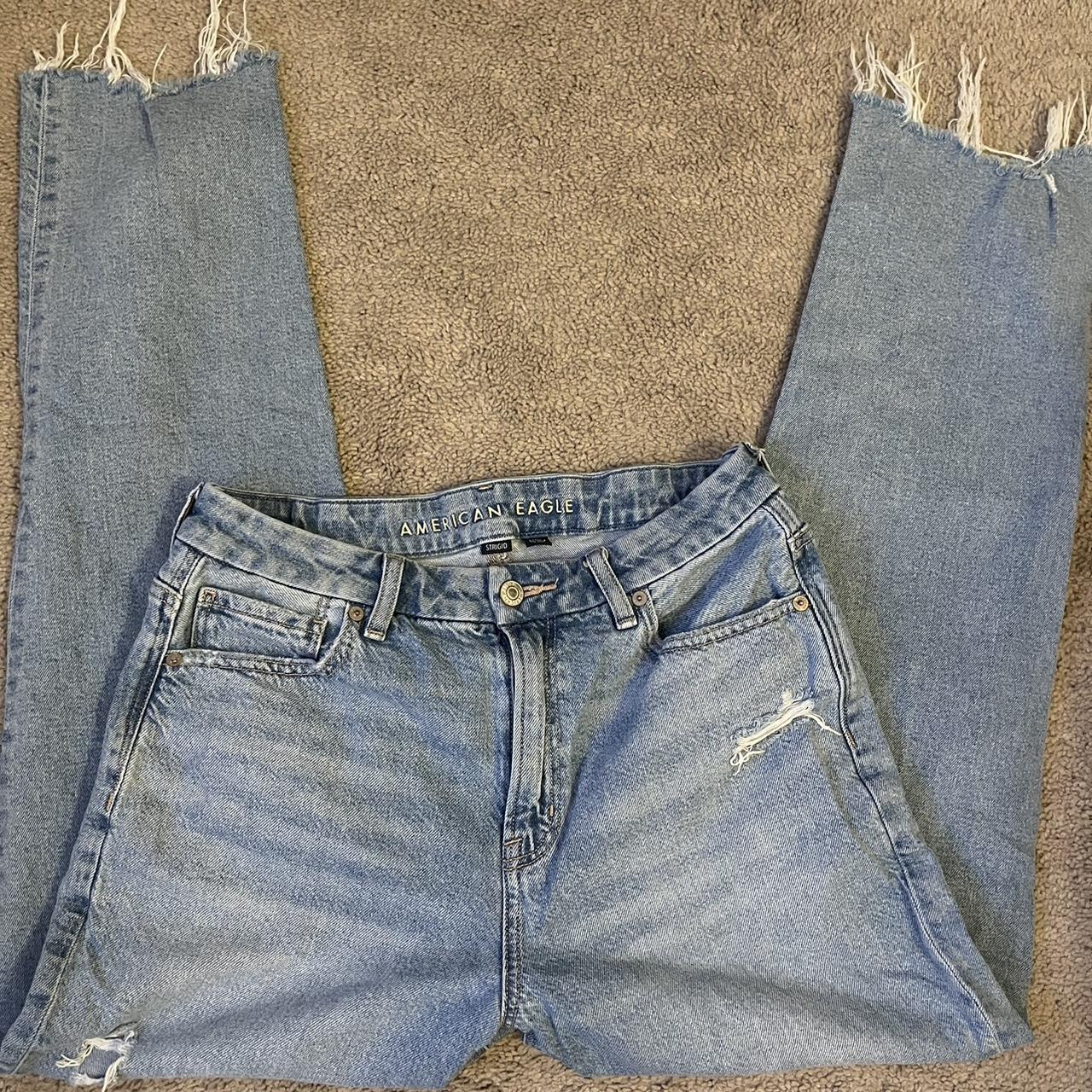 Jeans Similar To American Eagle Curvy american eagle curvy mom jean light wash size 8 regular - Depop