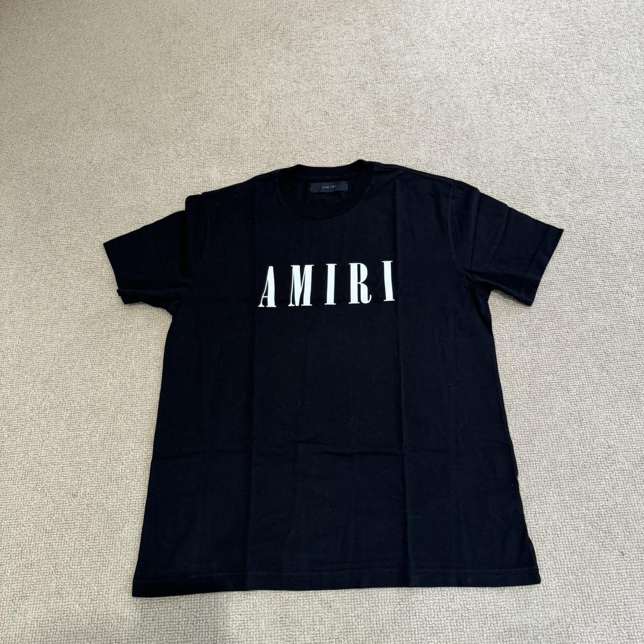 Amiri black t-shirt | Depop
