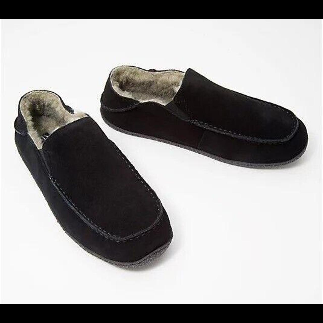 clarks suede slippers