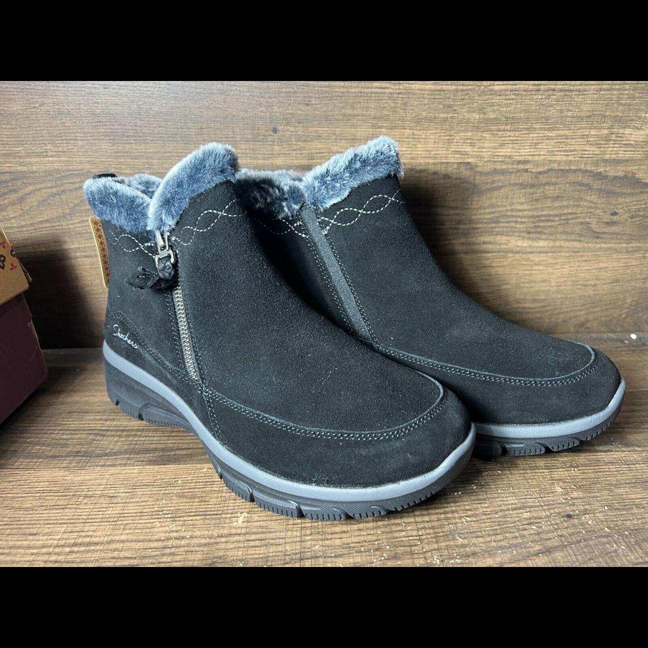 Skechers fuzzy boots deals