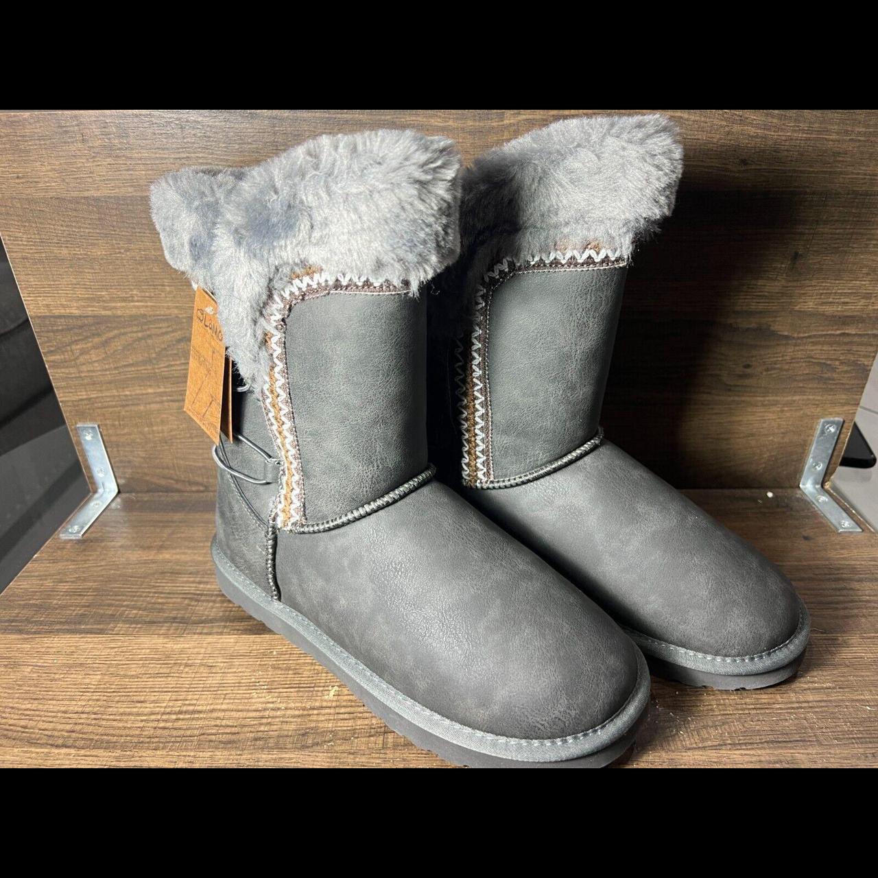 Lamo Alma Fur Lined Short Winter Boots Charcoal. Depop