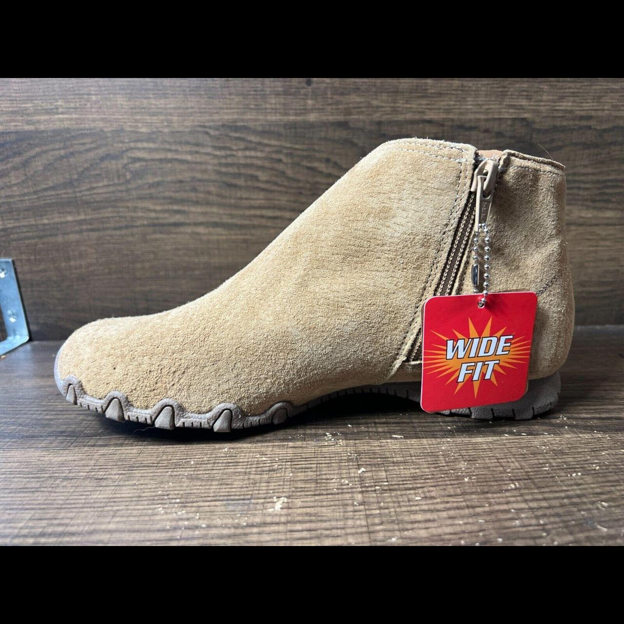 Skechers Bikers Lite Good Mood Suede Ankle Boots Tan. Depop