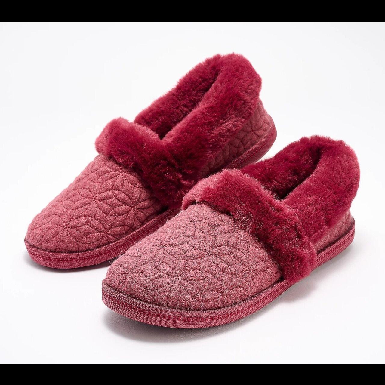 Skechers slippers womens red discount