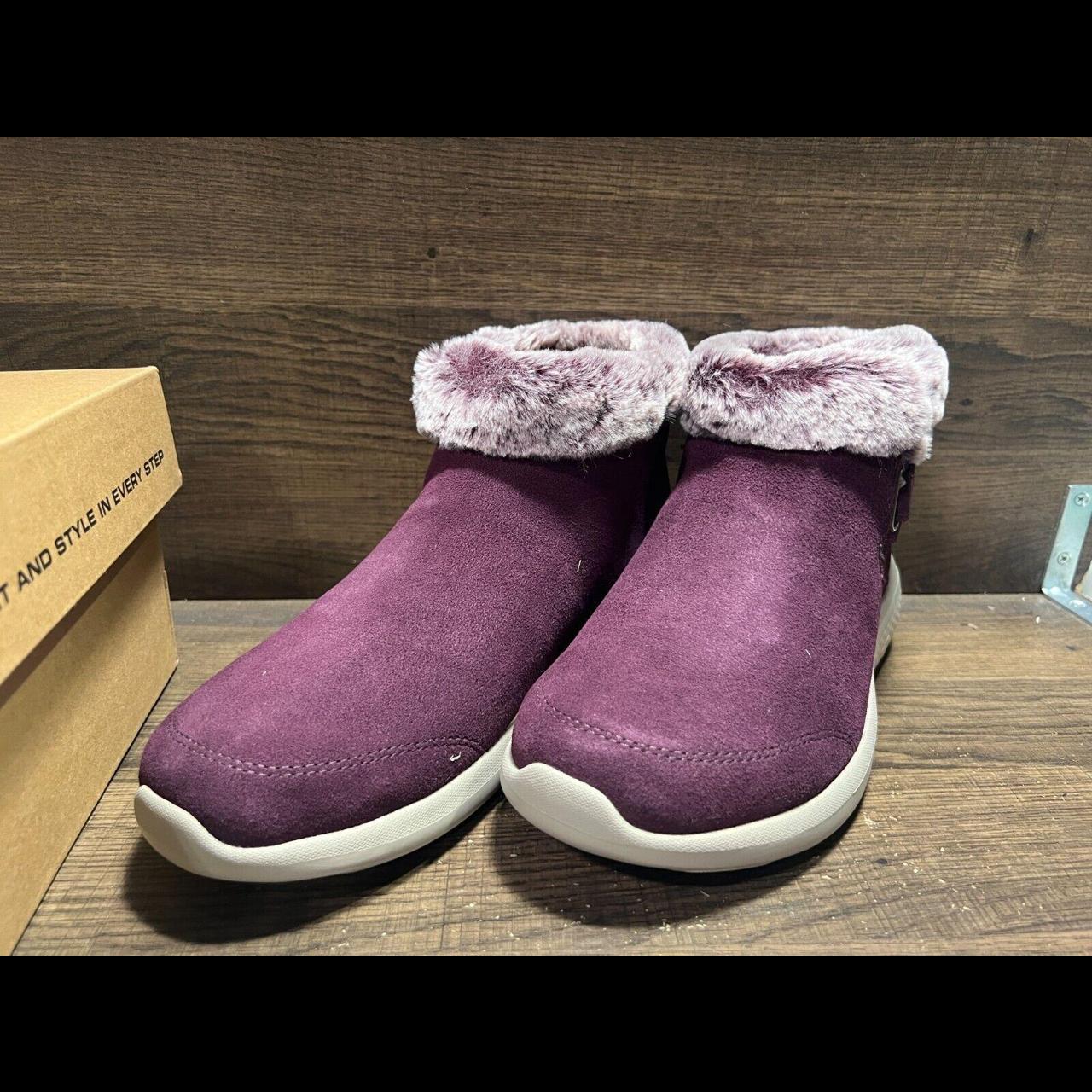 Skechers On the GO City 2 Cuddle Up Suede Faux Fur | Depop