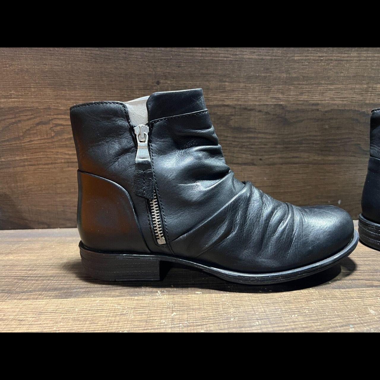 Miz Mooz Lucy Leather Medium Ankle Boots Black | Depop