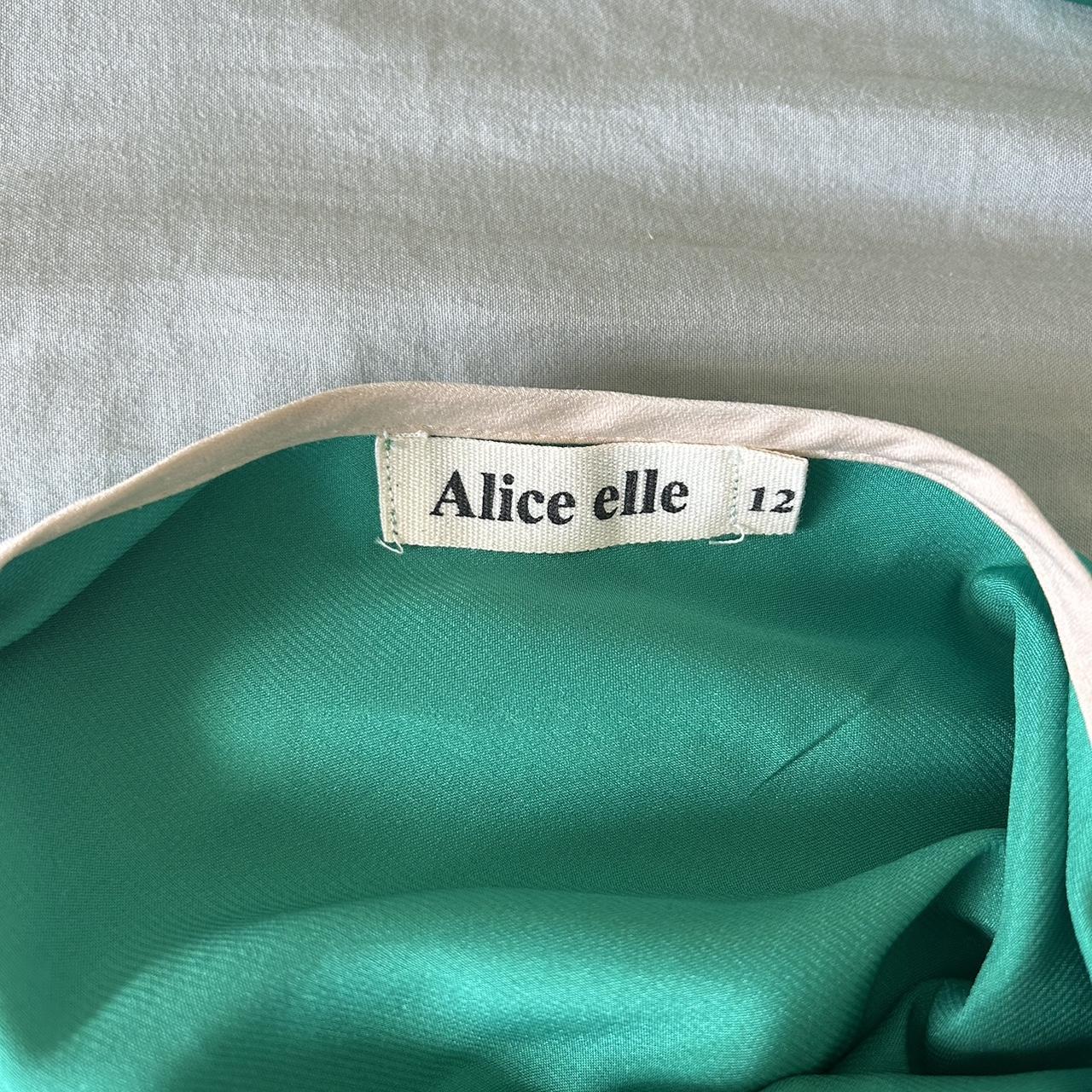 Alice & Elle green satin 2 piece dress set (Dress... - Depop