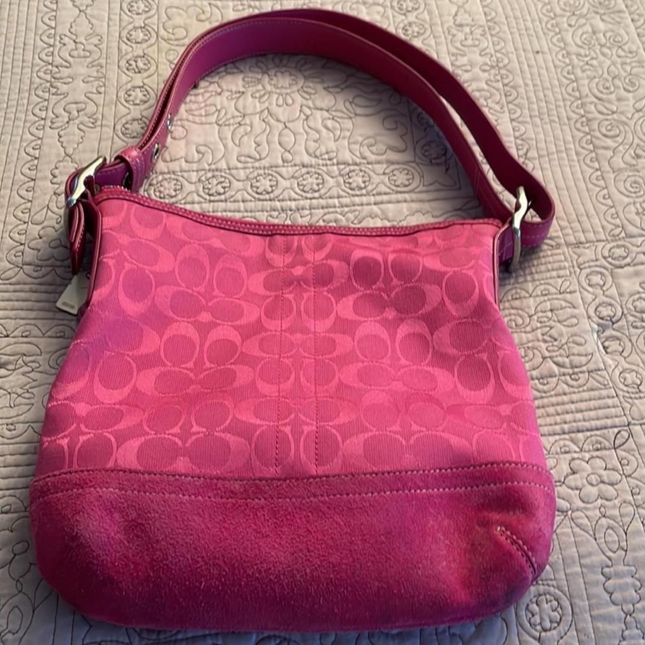 Pink vintage coach shoulder bag Great... - Depop