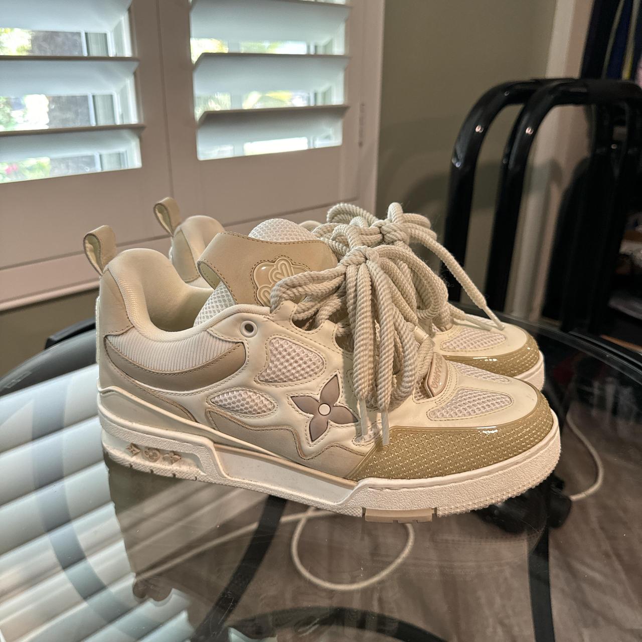 ルイヴィトン スエードヒール size37 Louis Vuitton Skate sneaker size 7 1/2 fits like a | Depop