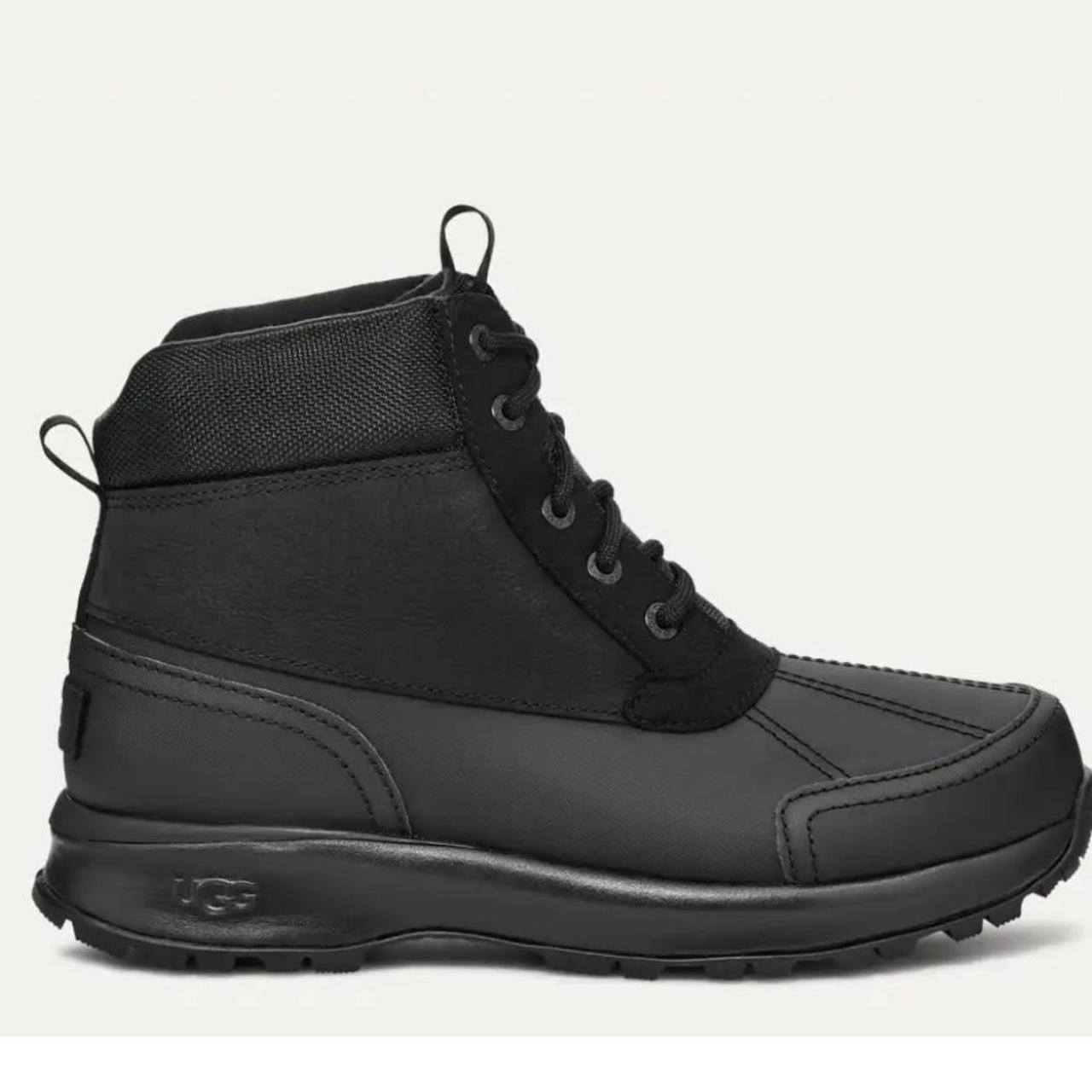 Black and gray duck boots best sale