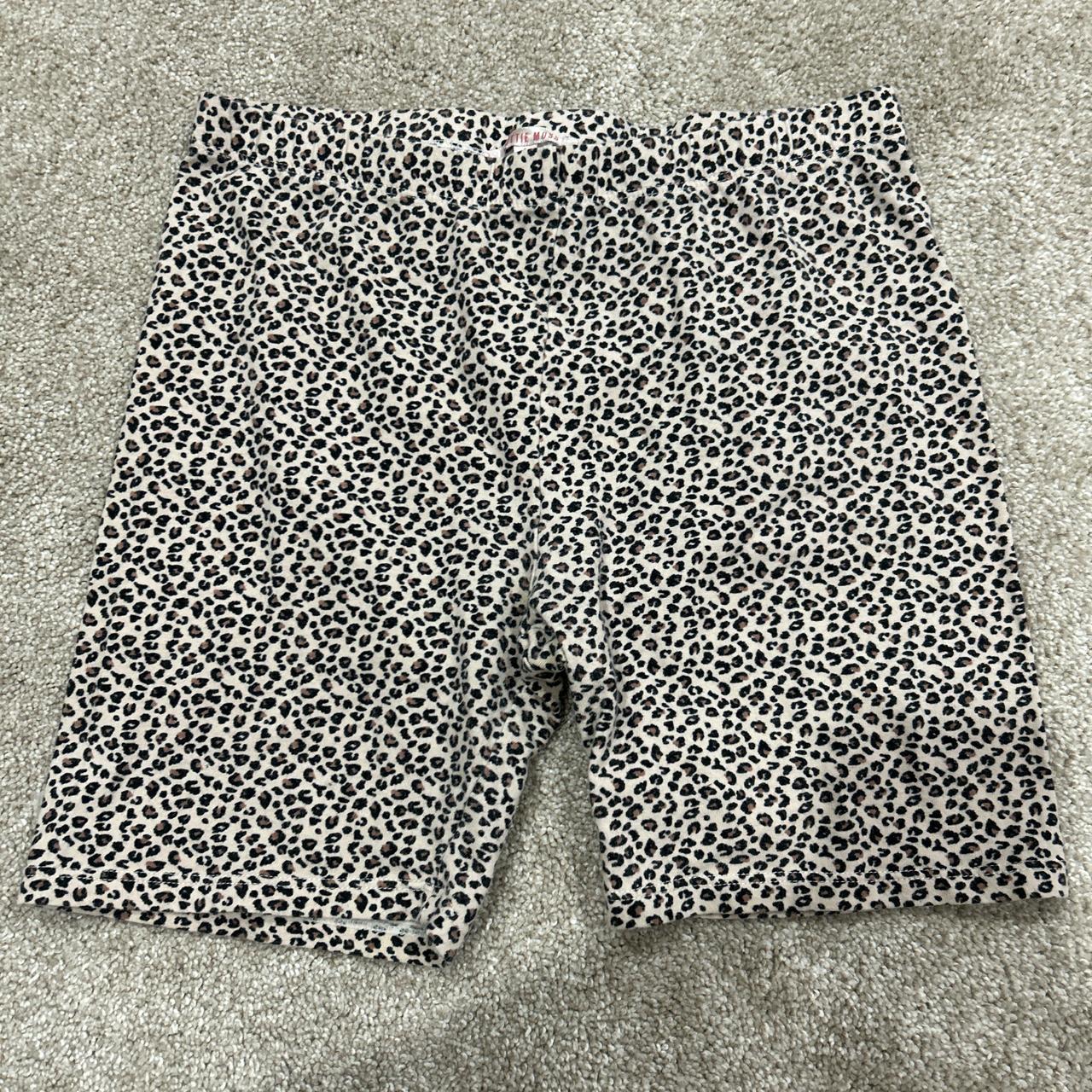 Bike Shorts Leopard Print Shorts Forever 21 Lottie Moss Size Small
