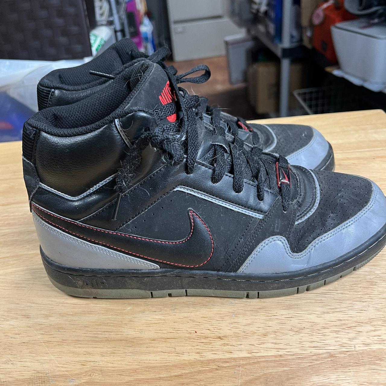 Nike Air Prestige High 407036 006 Black Gray Suede. Depop