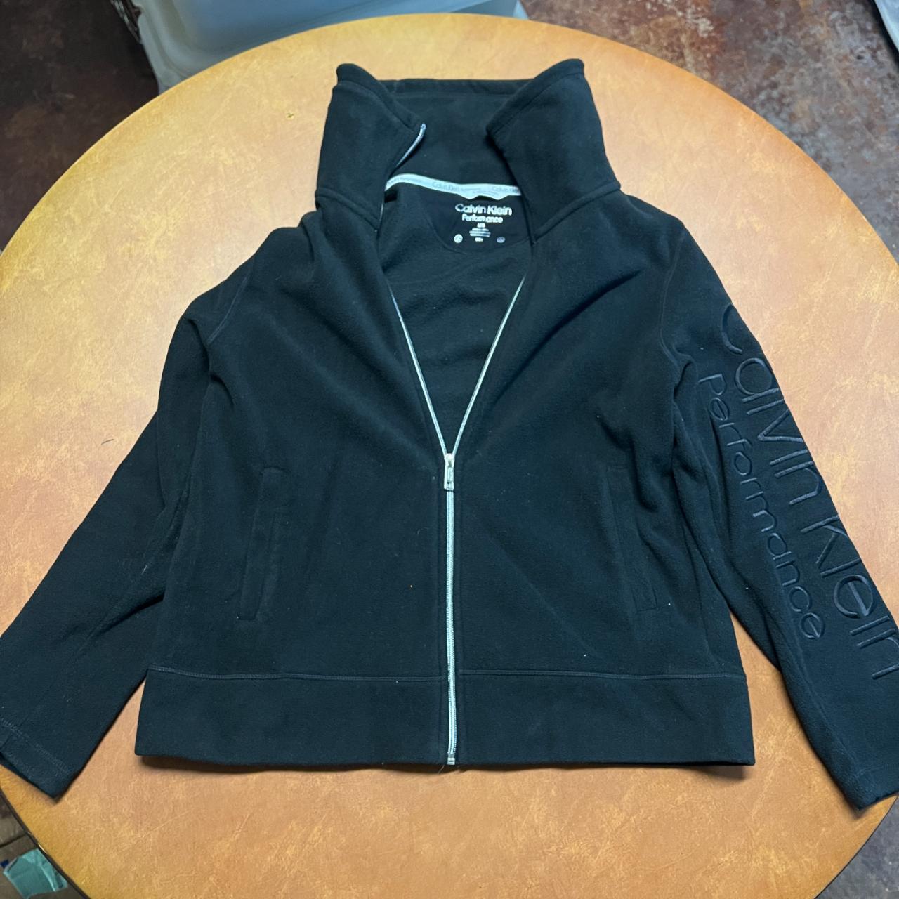 Calvin Klein Performance Fleece Black Jacket Size L. Depop