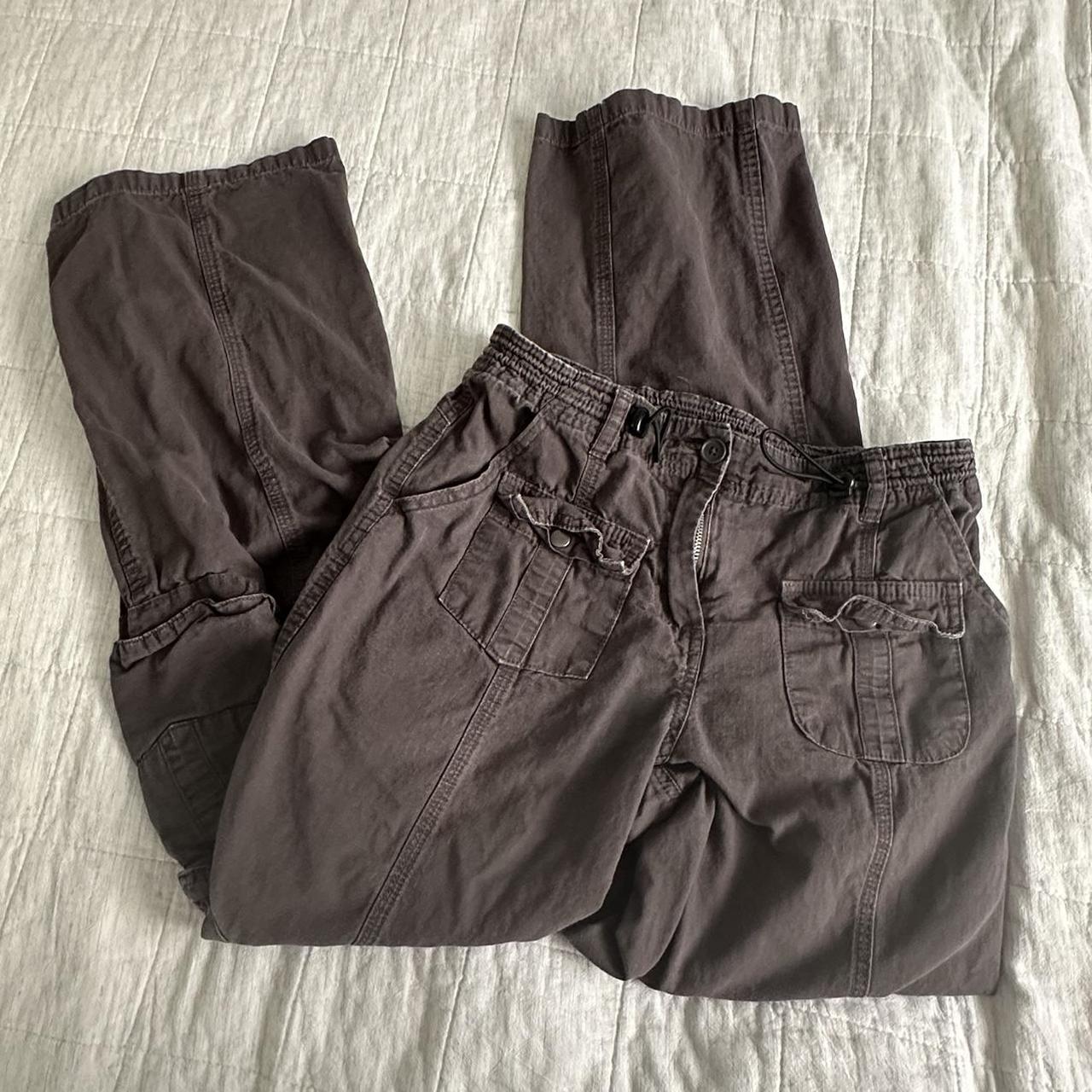 Dark Grey Brandy Melville John Galt Cargo Pants No... - Depop