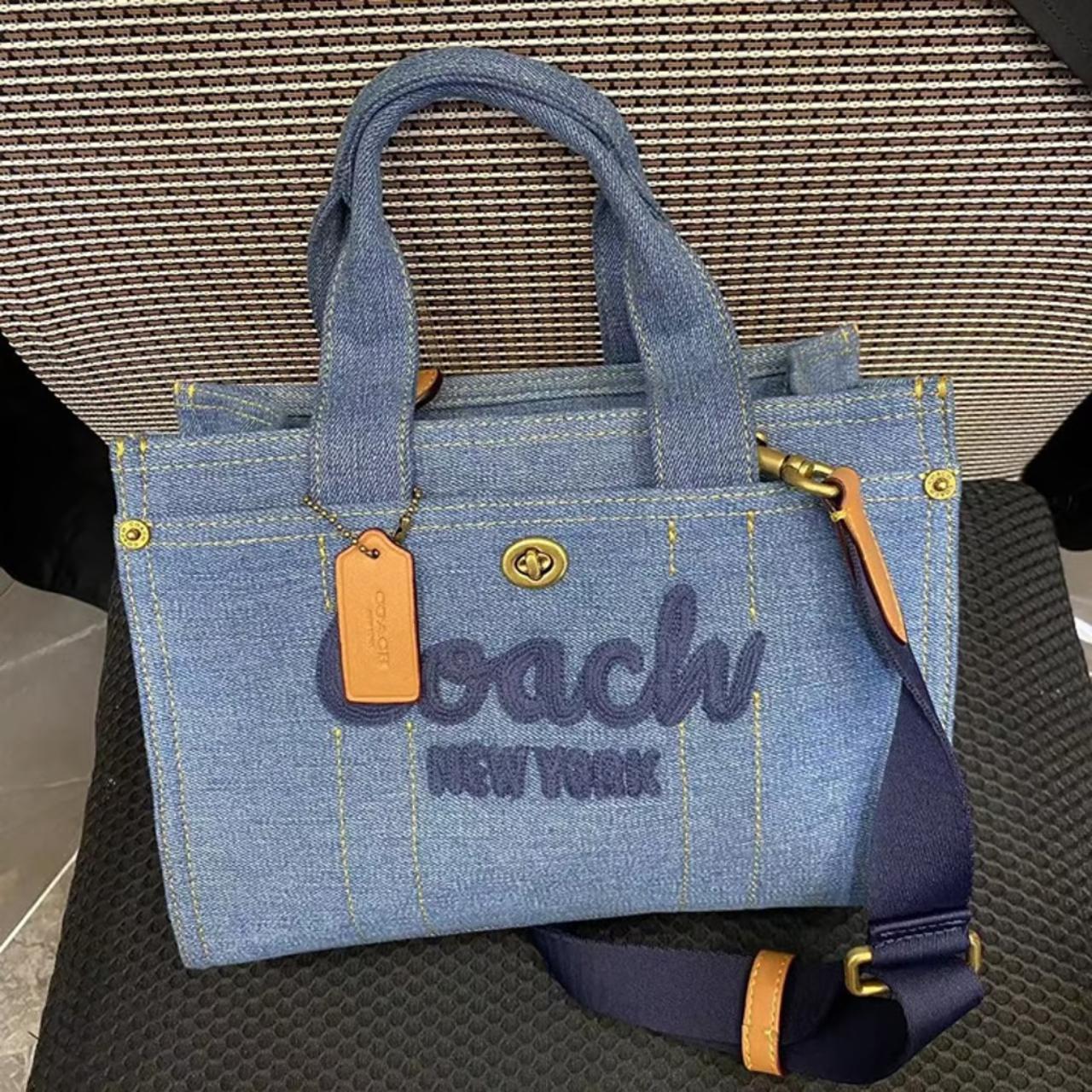 Coach Denim Cargo Tote Bag 26 CR659 , never used. | Depop