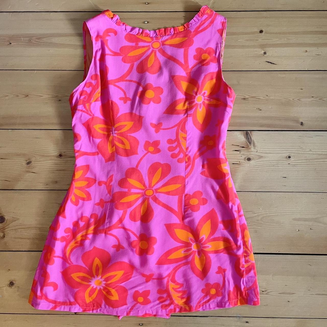 Women's Pink and Orange Dress | Depop