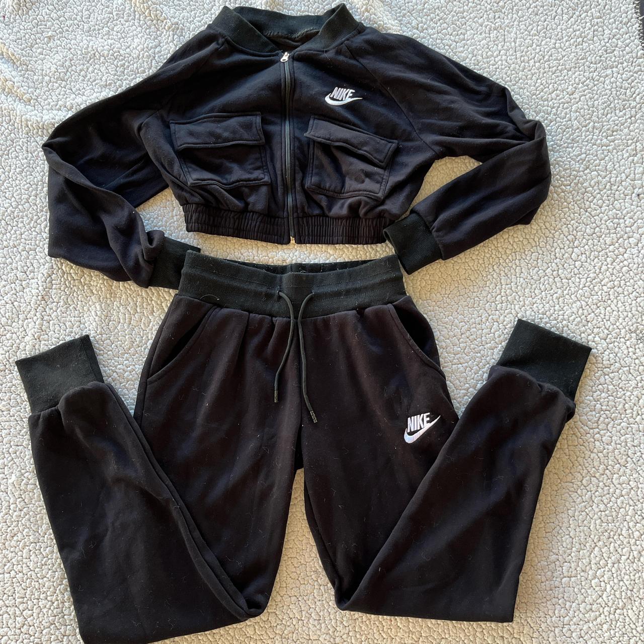 Black Nike tracksuit set Og Price 80 Depop