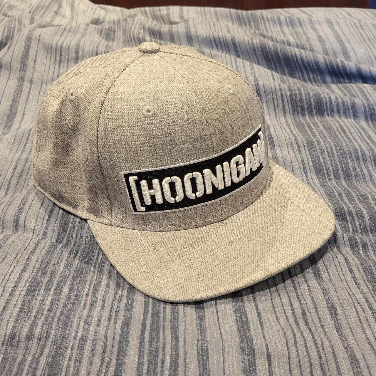 Grey Hoonigan snapback cap Depop