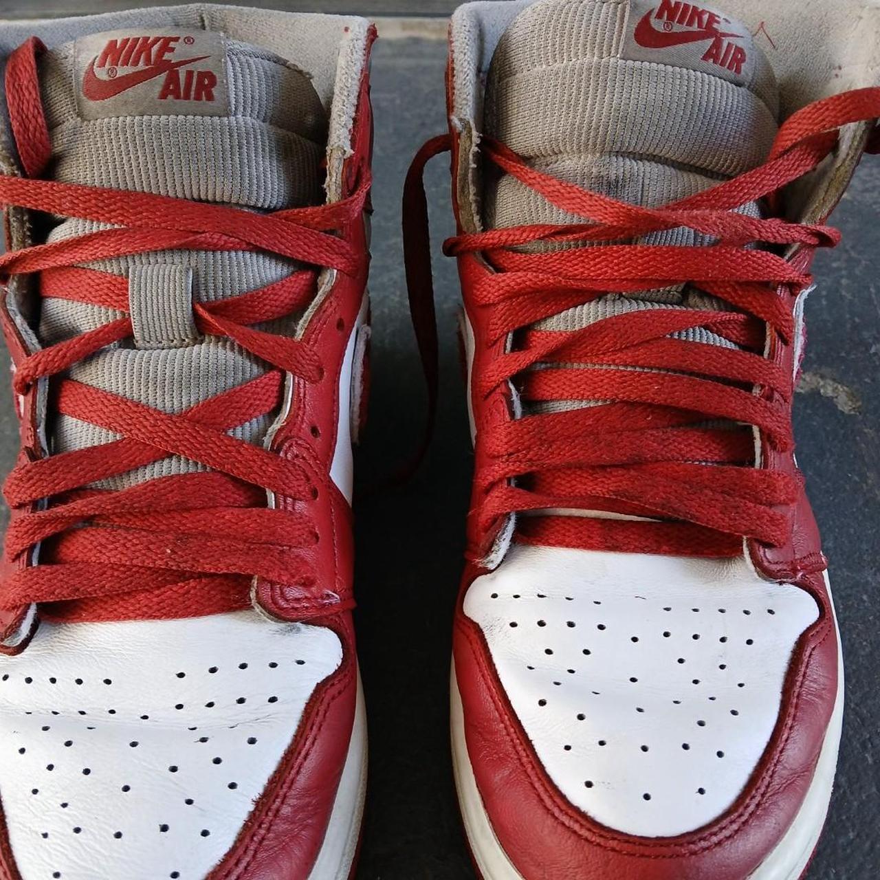 womens red and white nike shoes