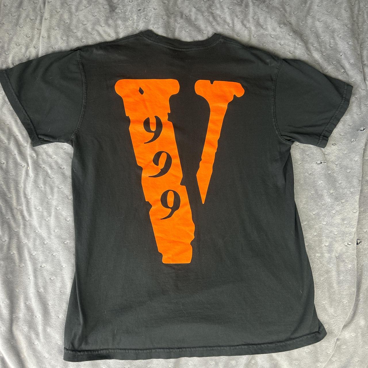 y2k Nike vlone 長袖カットソー ブラック オレンジロゴ Nike x VLONE Long Sleeve Tee Black Orange Size XXL See
