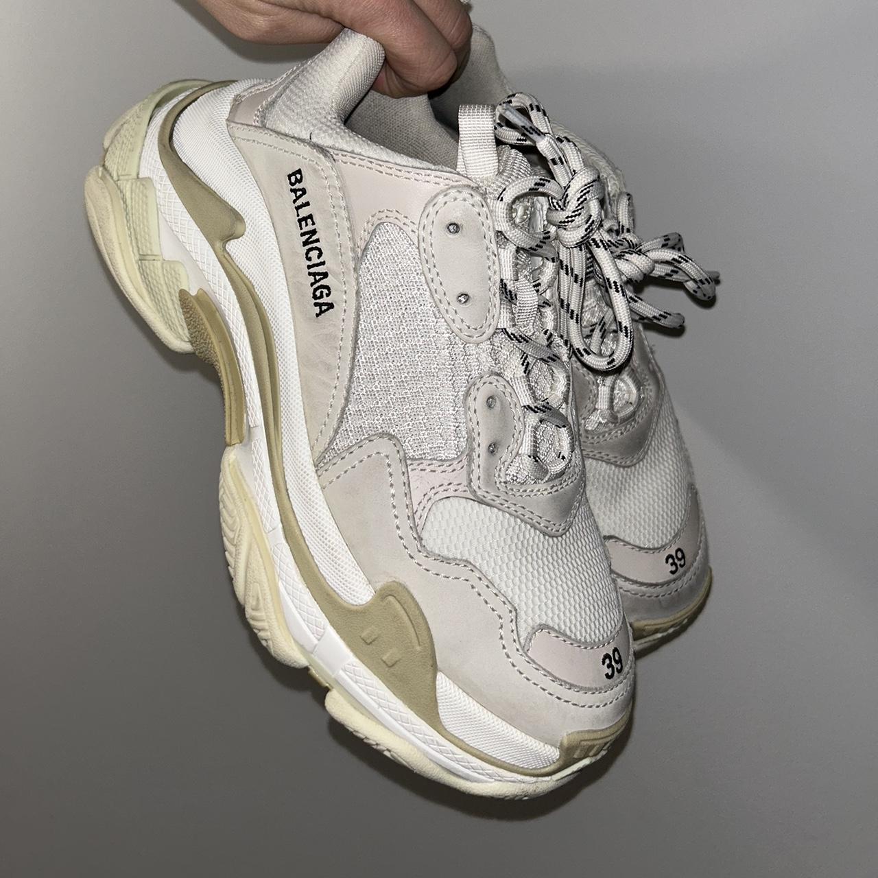 balenciaga cream sneakers
