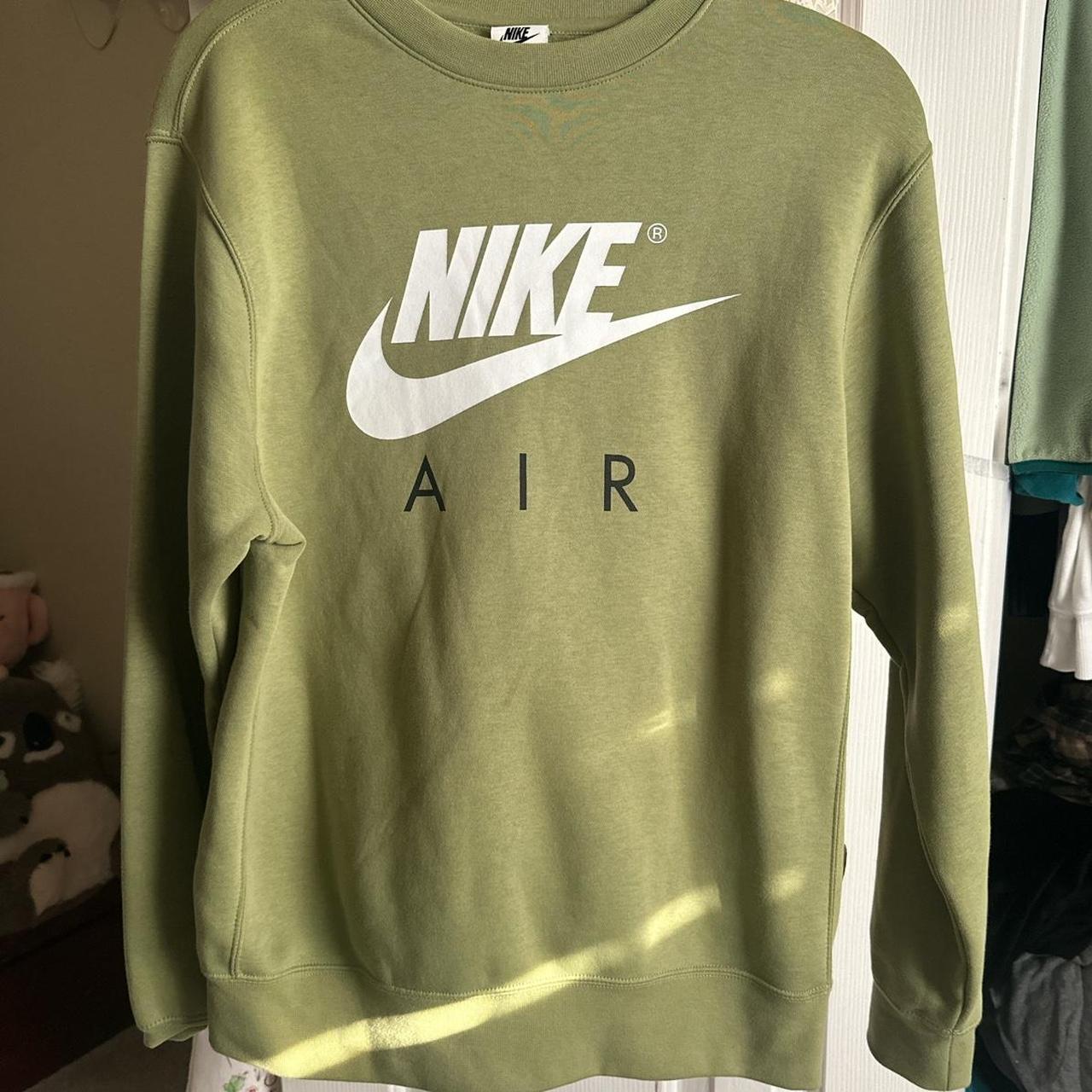 Nike Army newest Green Crewneck