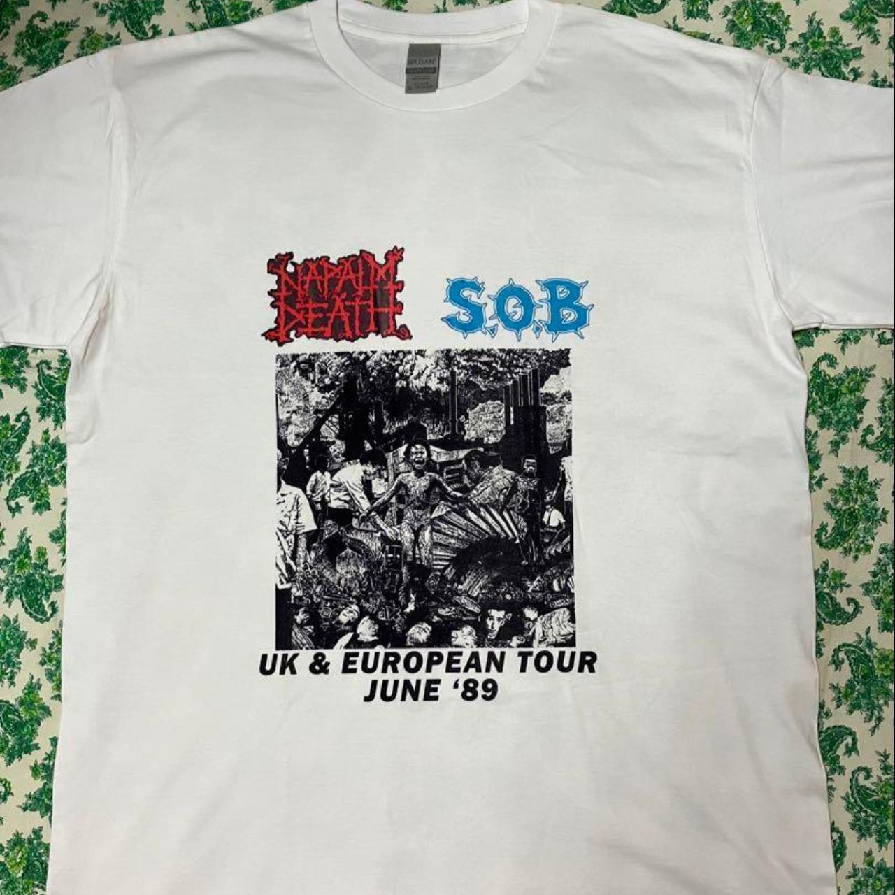 Napalm Death x SOB Tour '89 T-shirt, #vintage #retro...