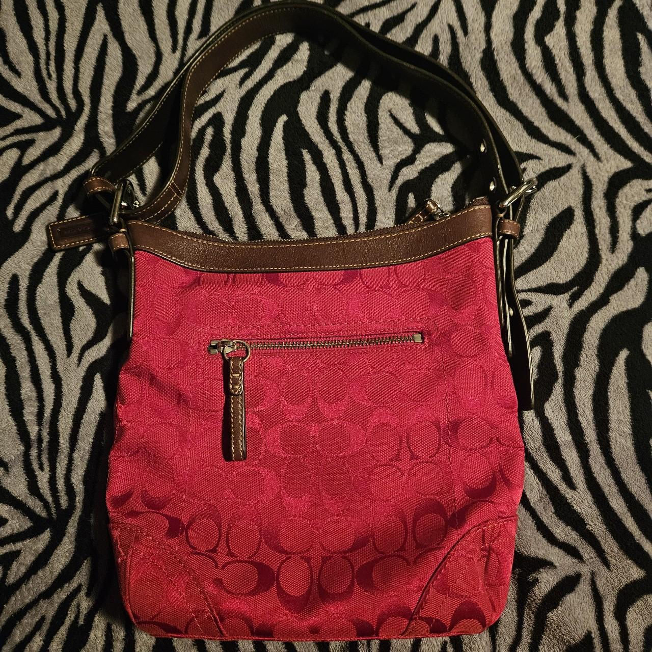 Coach purse 2024 brown/red