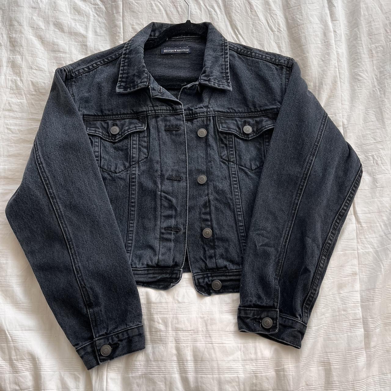 Brandy melville black jean jacket best sale