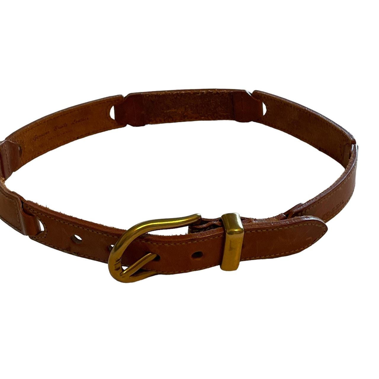 Fossil Women's Belt - Brown/Gold – Fossil Brown B… - image 2