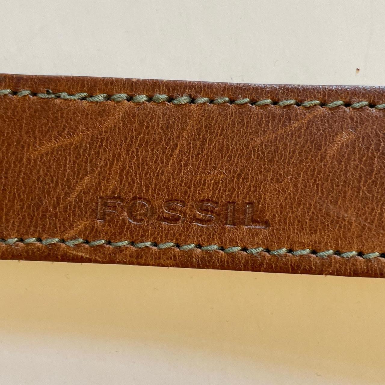 Fossil Women's Belt - Brown/Gold – Fossil Brown B… - image 6
