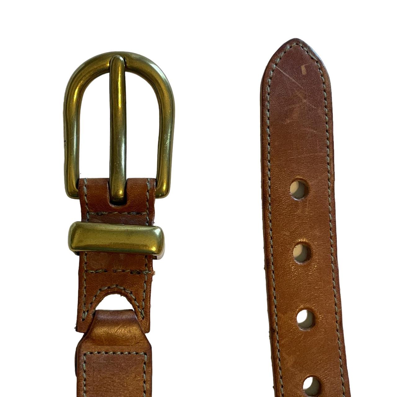 Fossil Women's Belt - Brown/Gold – Fossil Brown B… - image 3