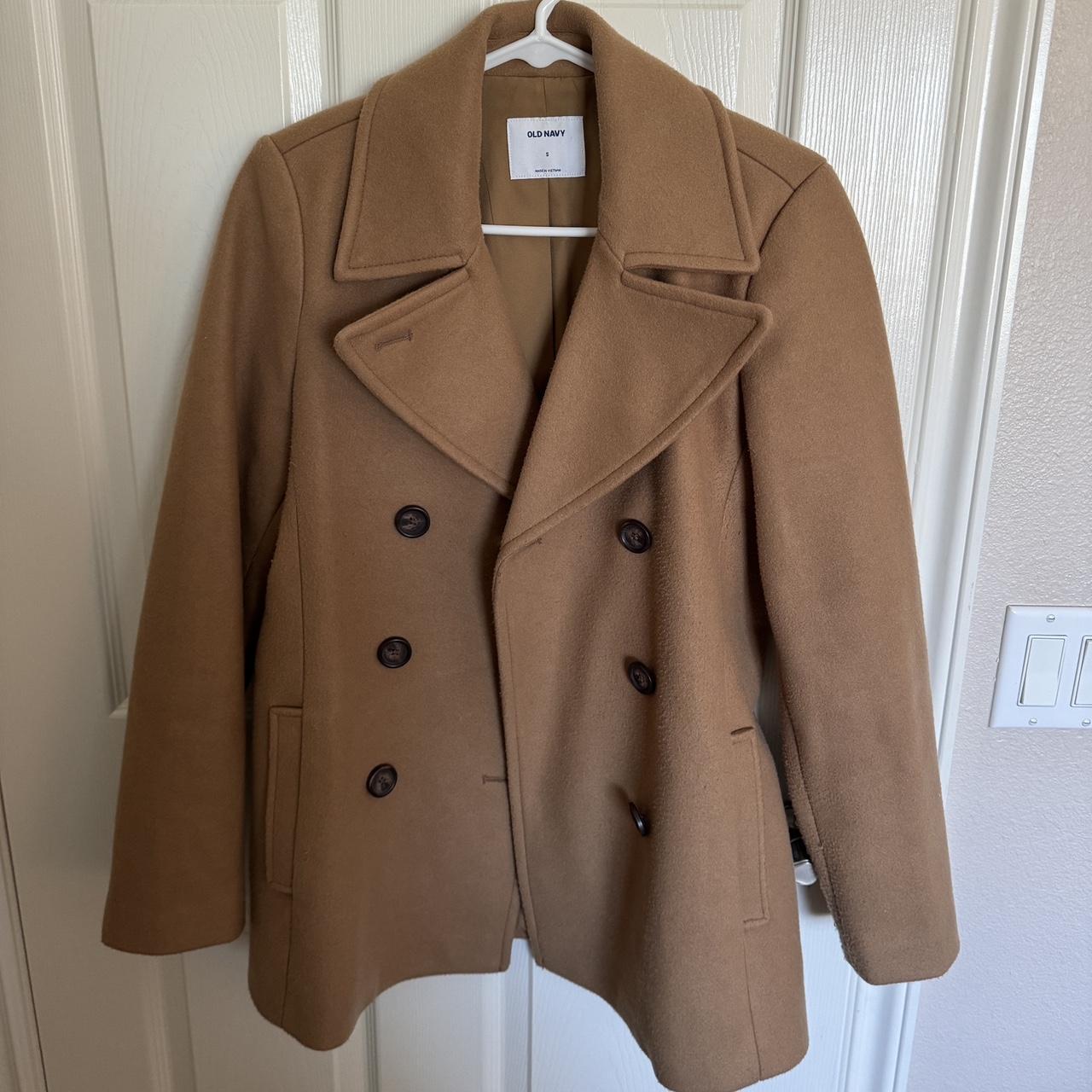 Womens Brown Peacoat Camel Old Navy Womens Pea Coats Old Navy Womens Jacket  Extra Small