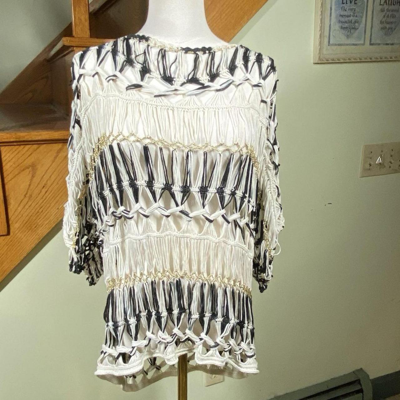 Source Unknown Women's Sweater - Multi - L – Blac… - image 1