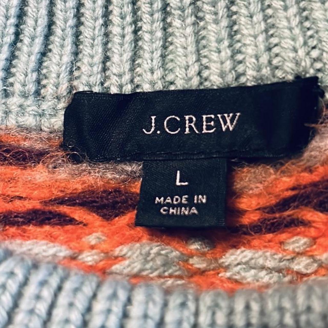 J crew Zigzag Fair Isle Wool/Alpaca hot Sweater