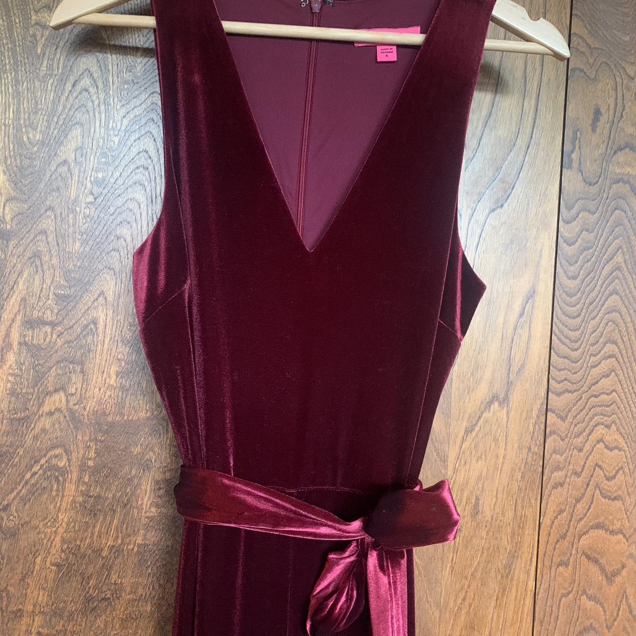 Formal Betsey Johnson Velvet Jumpsuit