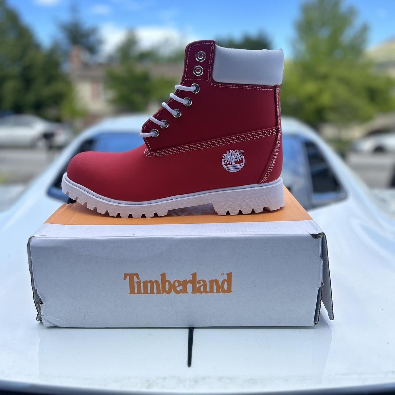 Blue and red timbs online