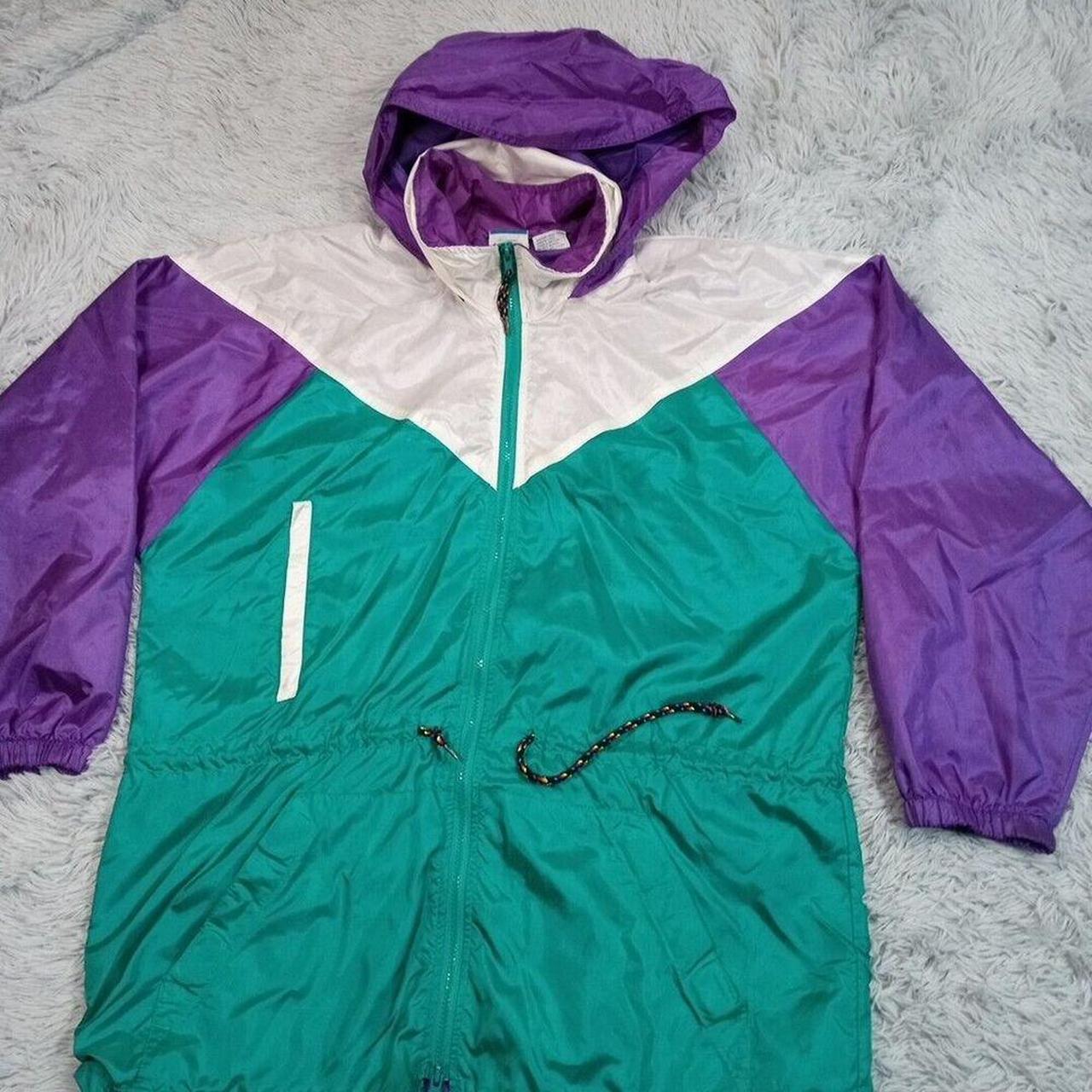 Vintage Champion Mens Jacket Purple M Windbreaker