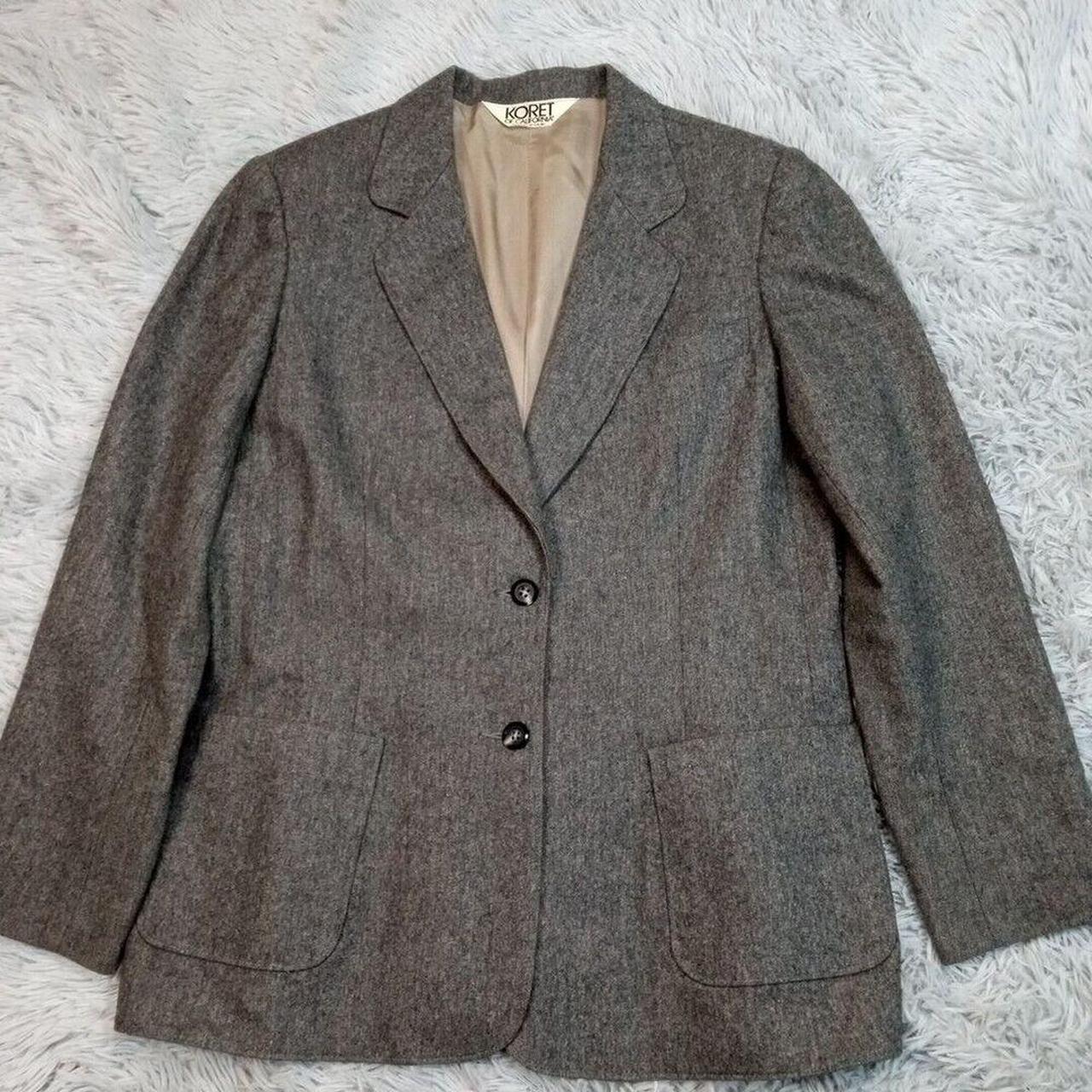 Koret Women's Tailored jacket - Grey - L – Vintag… - image 1