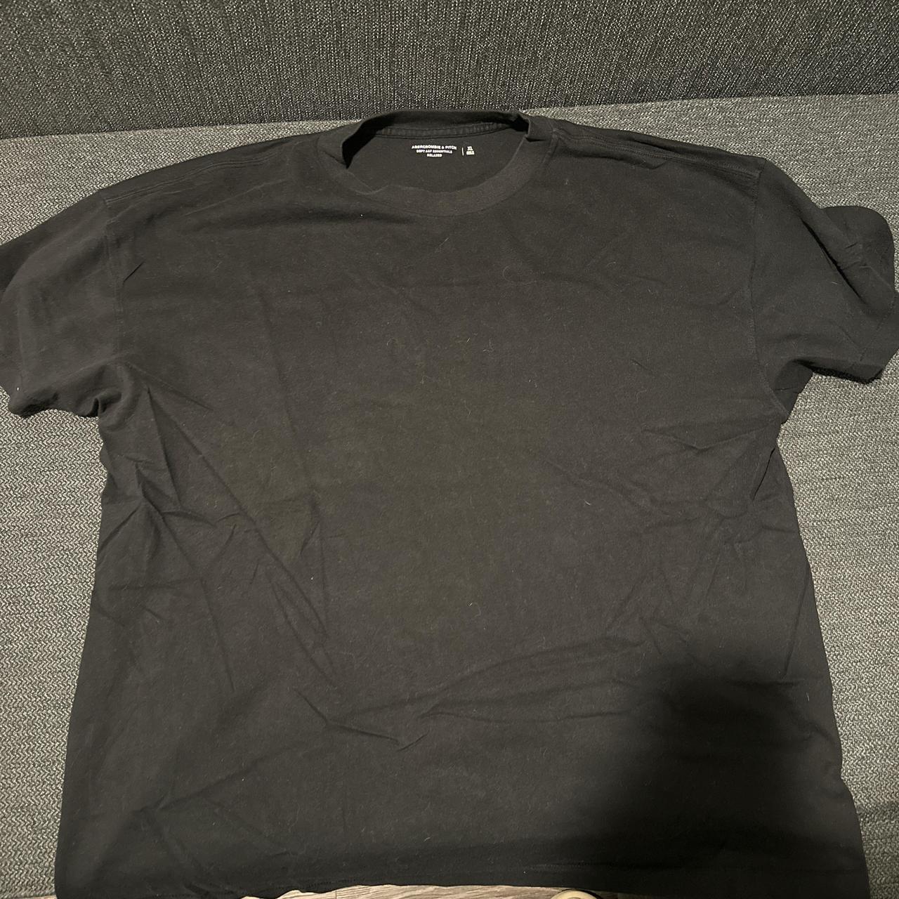 XL Black Abercrombie T shirt Depop