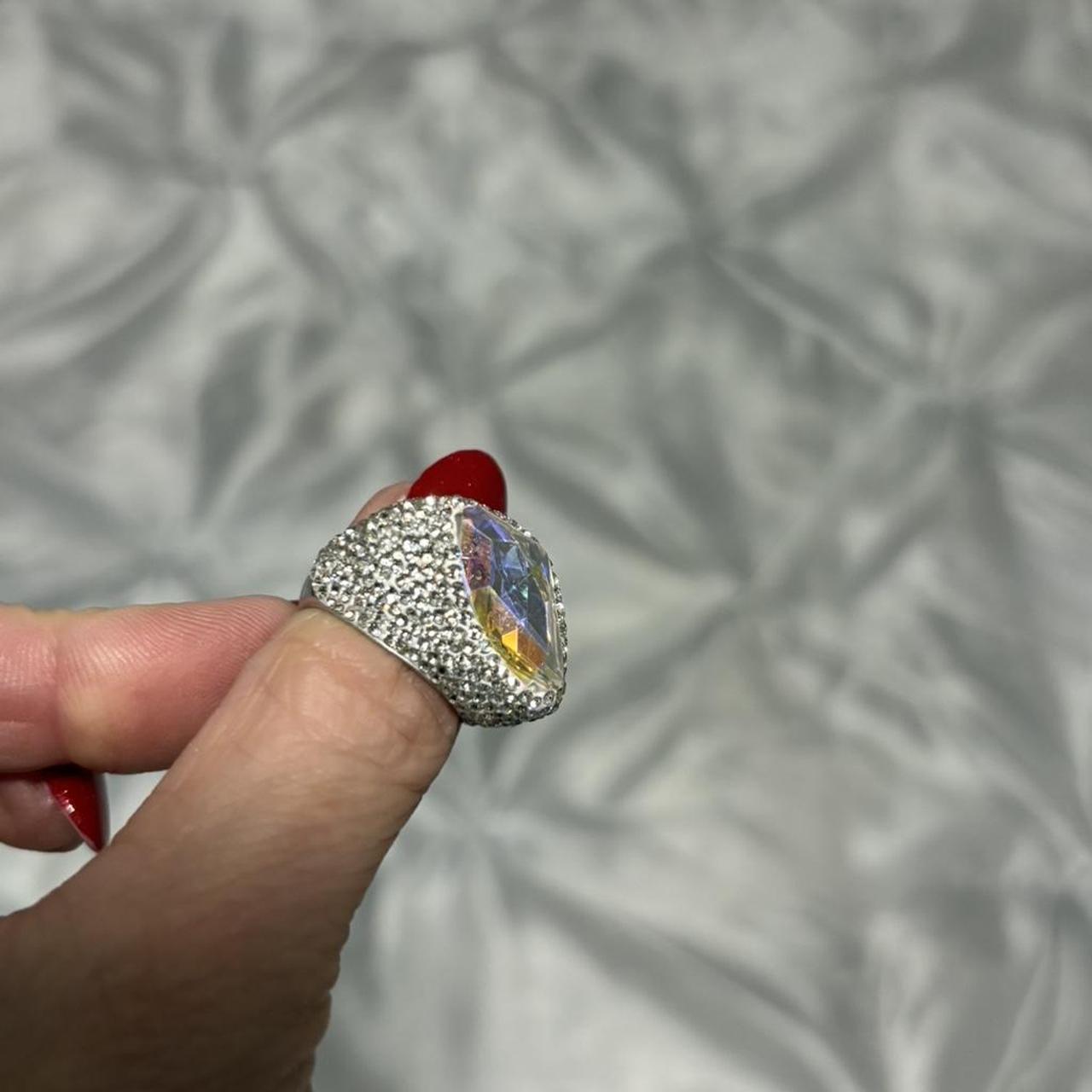 Women's Ring - Silver/Multi – Statement silver cr… - image 2