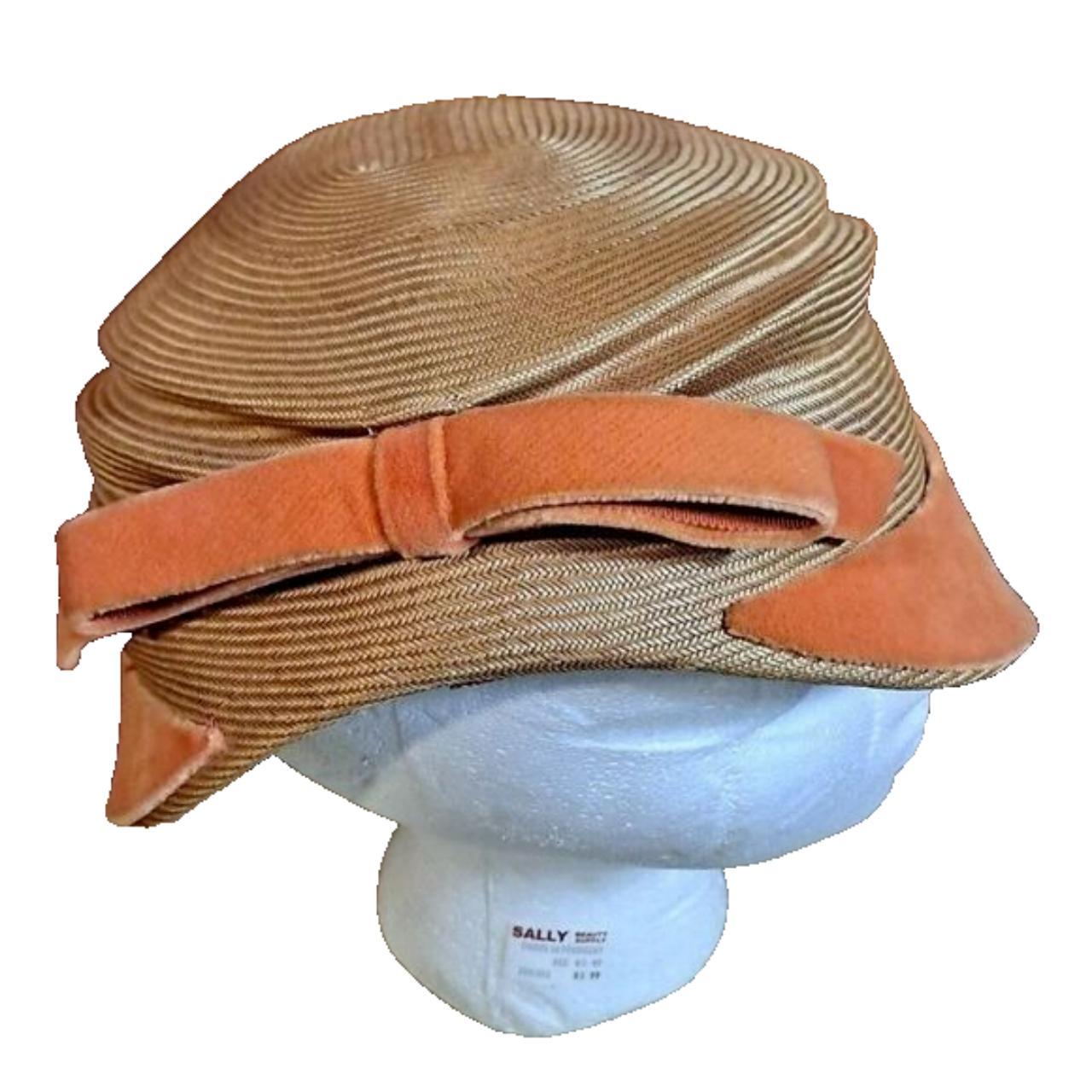 Suzy Lee California Vintage Hat w/Orange Velvet shops 1960's Women's Ladies