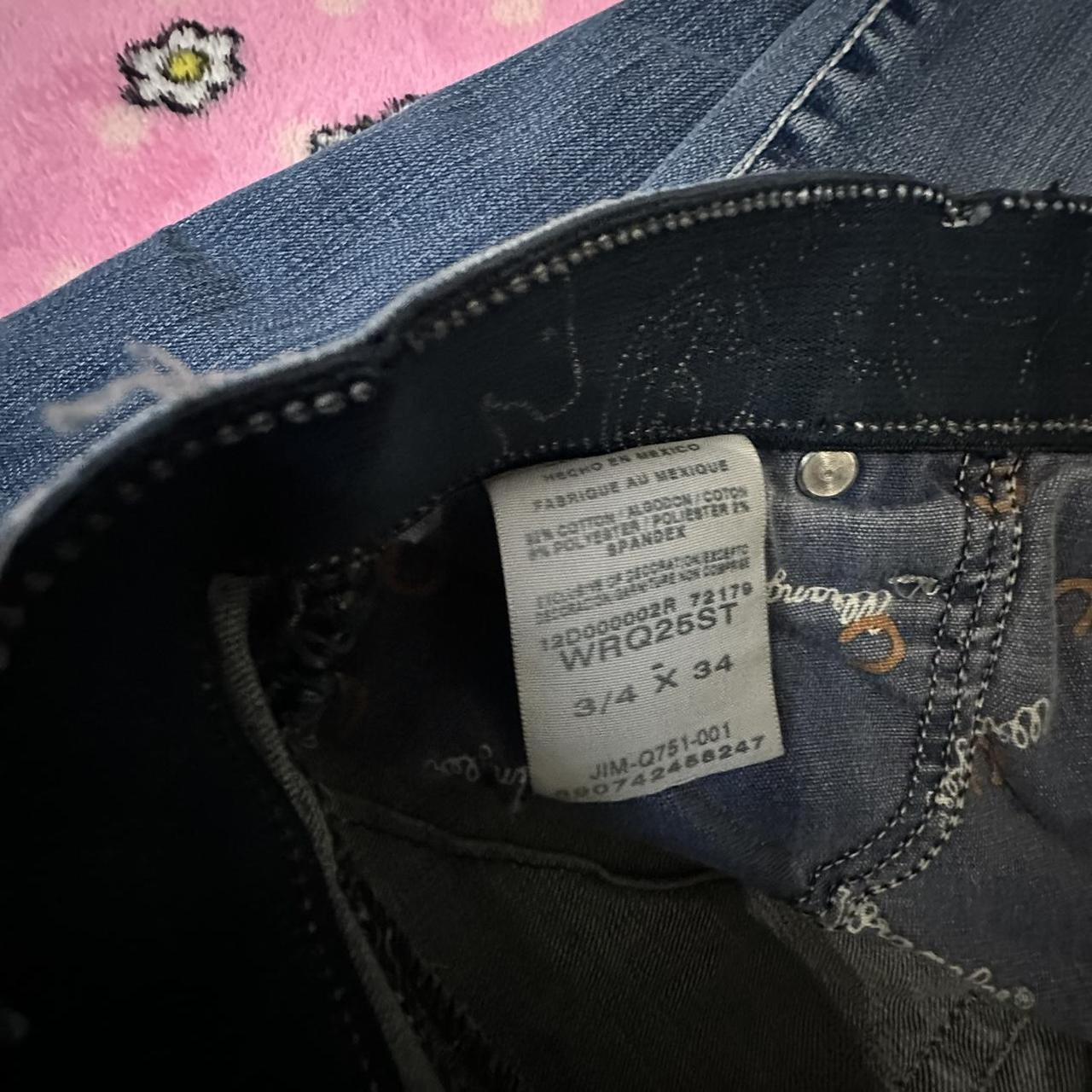 Womens Jeans Wrq25st Y2k Wrangler Jeans With Sparkly Black