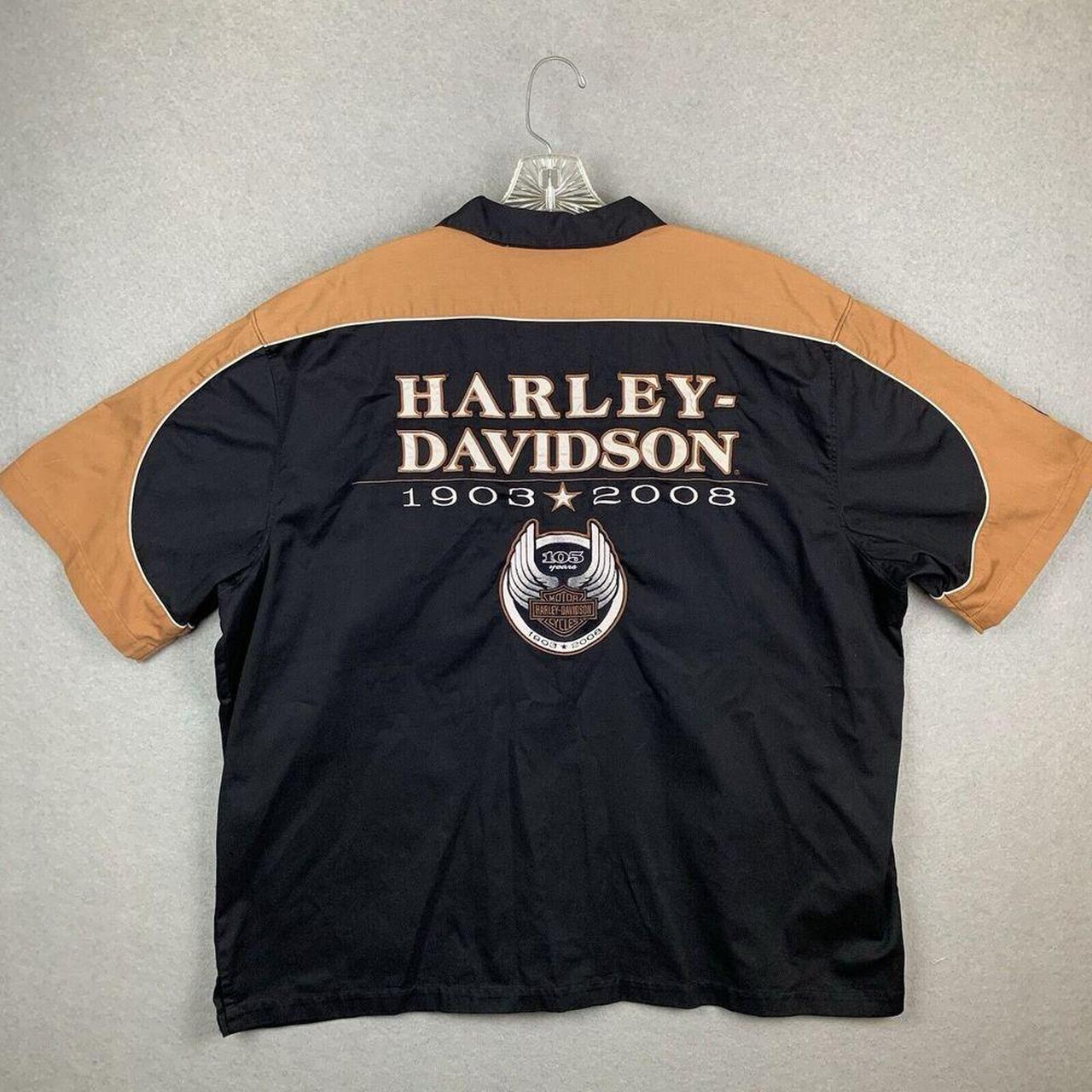 Harley Davidson Button sale Up Anniversary Shirt (2008)