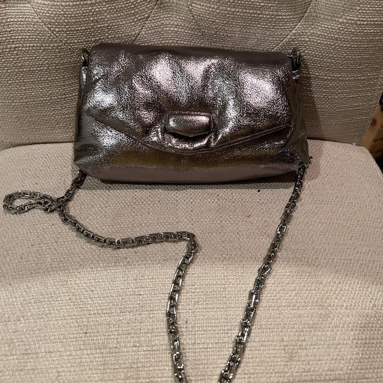 metallic mini cross body bag Depop