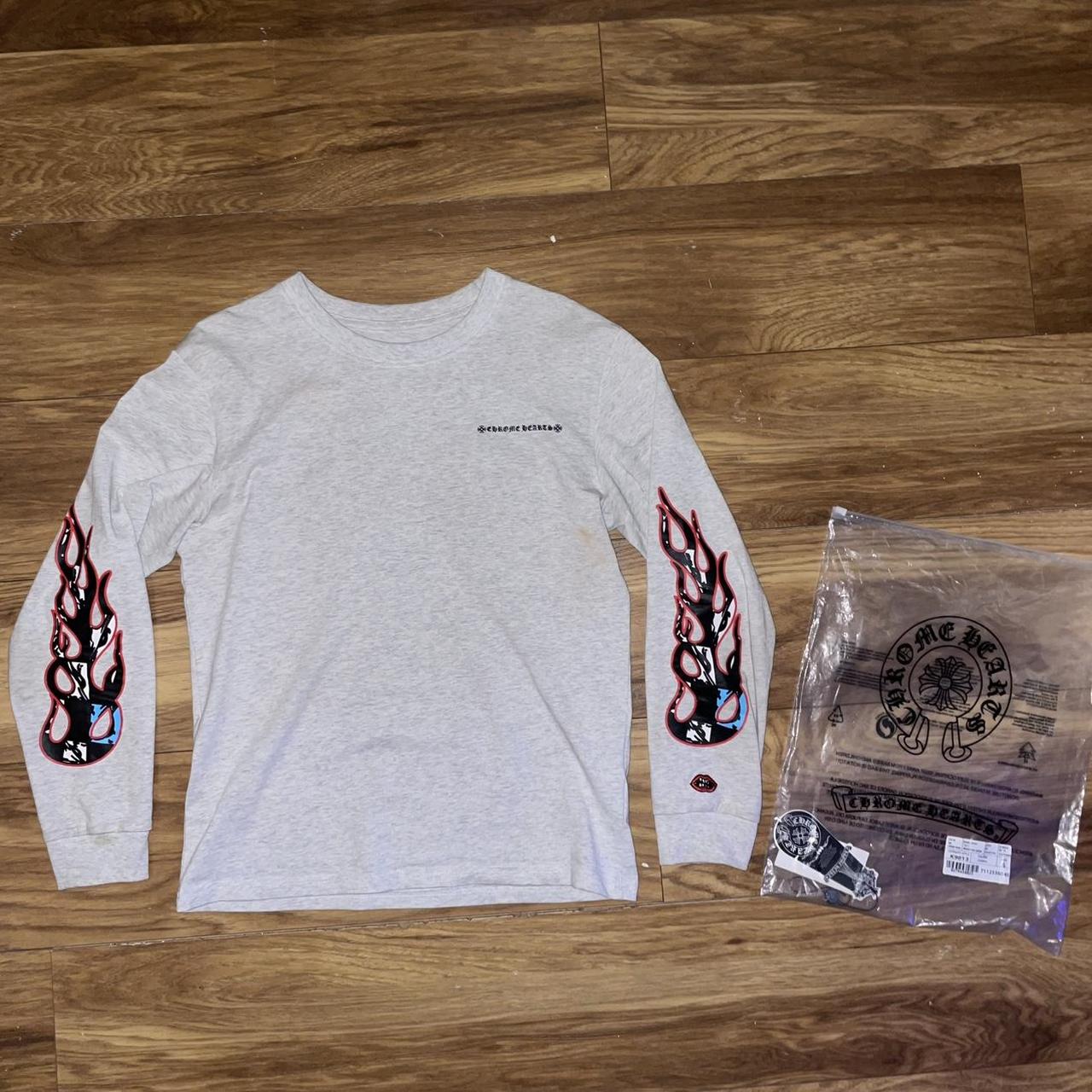 Chrome Hearts Matty Boy Brain 長袖 Tシャツ Chrome Hearts Matty Boy Brain L/S T-shirt Heather Grey Men's