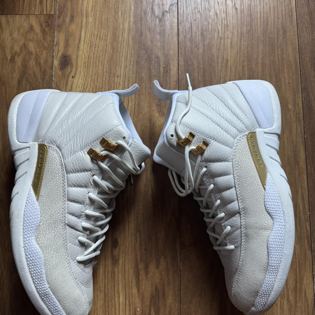 jordan ovo 12 white and gold